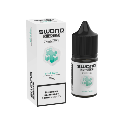 SWONQ x Коробка 18мг Mint Gum (Мятная жвачка) 30мл